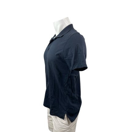 ATM Men's Blue Collared Short Sleeve Dri-Fit Classic Jersey Golf Polo Shirt Sz M