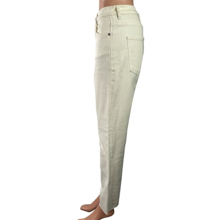 & Other Stories Women's Cream High Waisted Straight Leg Denim Jeans Size 28