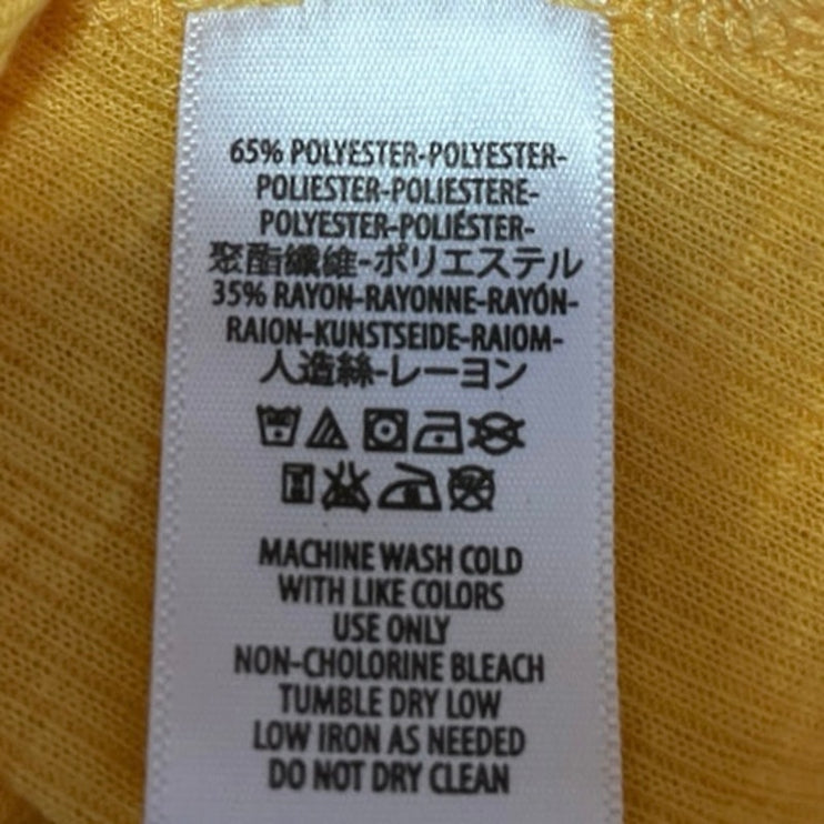 Free People Women's Yellow Rib Knit Sleeveless Racerback Pullover Tank Top Sz XS