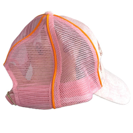 Juicy Couture Women's Pink Velour Velvet Mesh Trucker Baseball Cap One Size