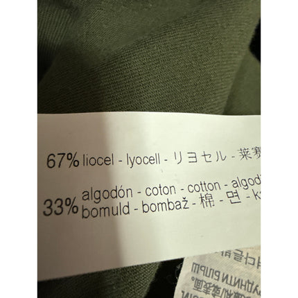 Zara Women's Green Long Sleeve Collared Tiered A Line Shirt Mini Dress Size S