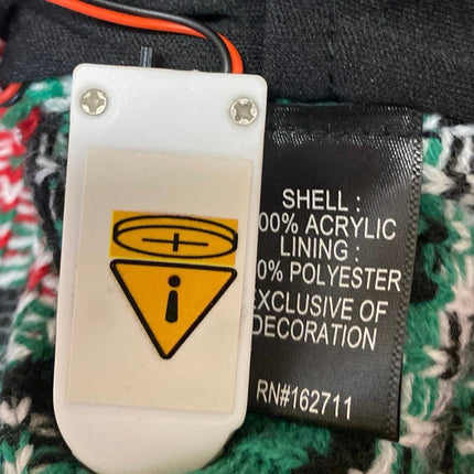 Blizzard Bay Men's Multicolor Giraffe Long Sleeve Ugly Christmas Sweater Top M