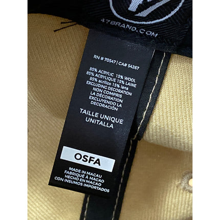 Yale University Bulldogs NCAA Primary Logo Beige Strapback baseball Cap Hat OS