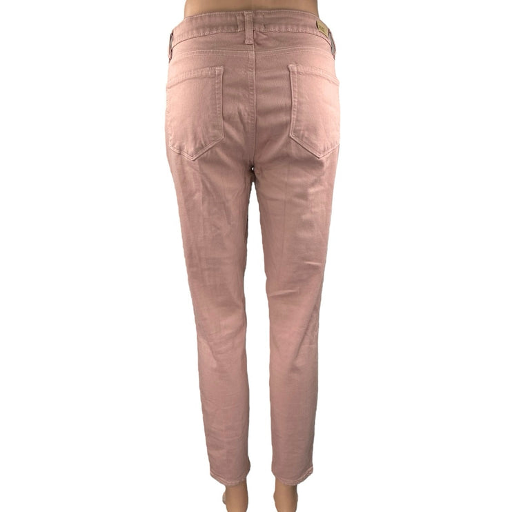 Paige Verdugo Ankle Women's Pink Skinny Leg Low Waist Trousers Pants Size 30