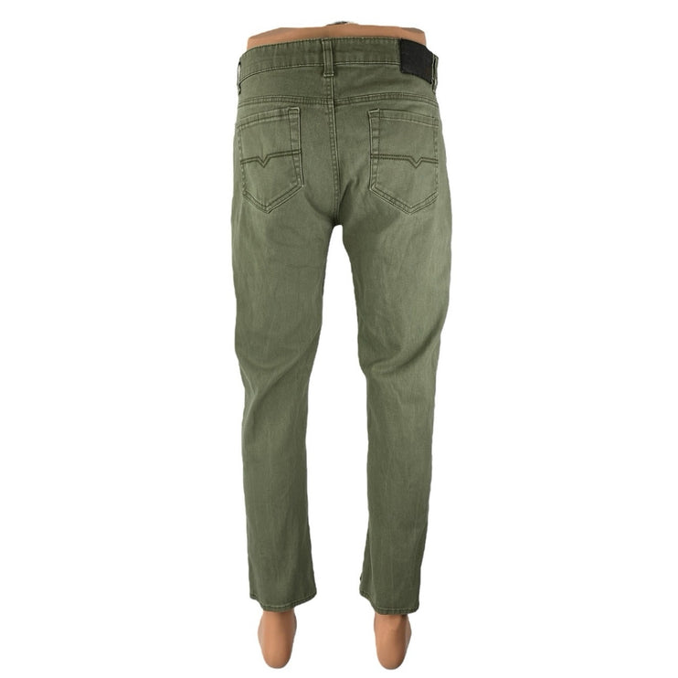 Vintage Genes 1891 Men's Green High Rise Straight Leg Denim Jeans Pants Size 32