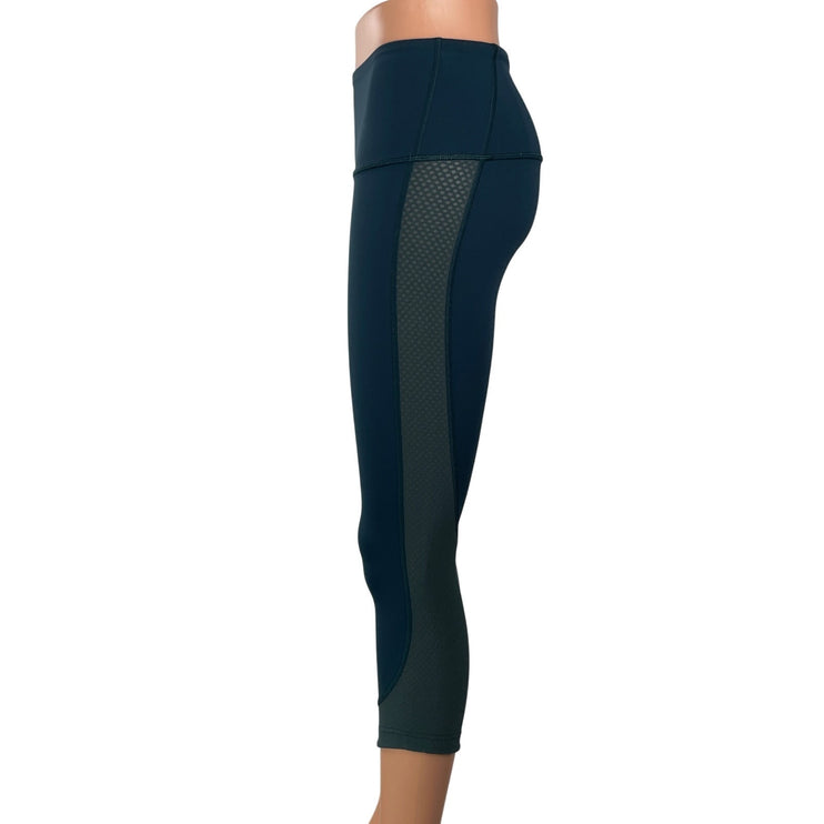 Lululemon Hot Pursuit Women's Blue Activewear Athletic Cropped Leggings Pants 4