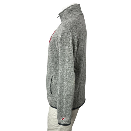 League Men's Gray Stanford Cardinal Turtleneck 1/4 Zip Long Sleeve Sweater Top M