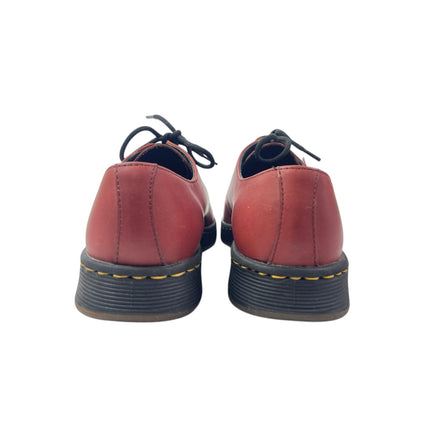 Dr. Martens Airwair Cavendish Red Leather Lace Up Almond Toe Oxford Shoes Size 7