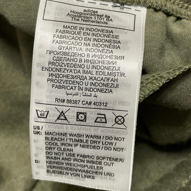 Adidas Essentials Women's Olive Green Linear Fleece Activewear Cargo Pants Sz XL