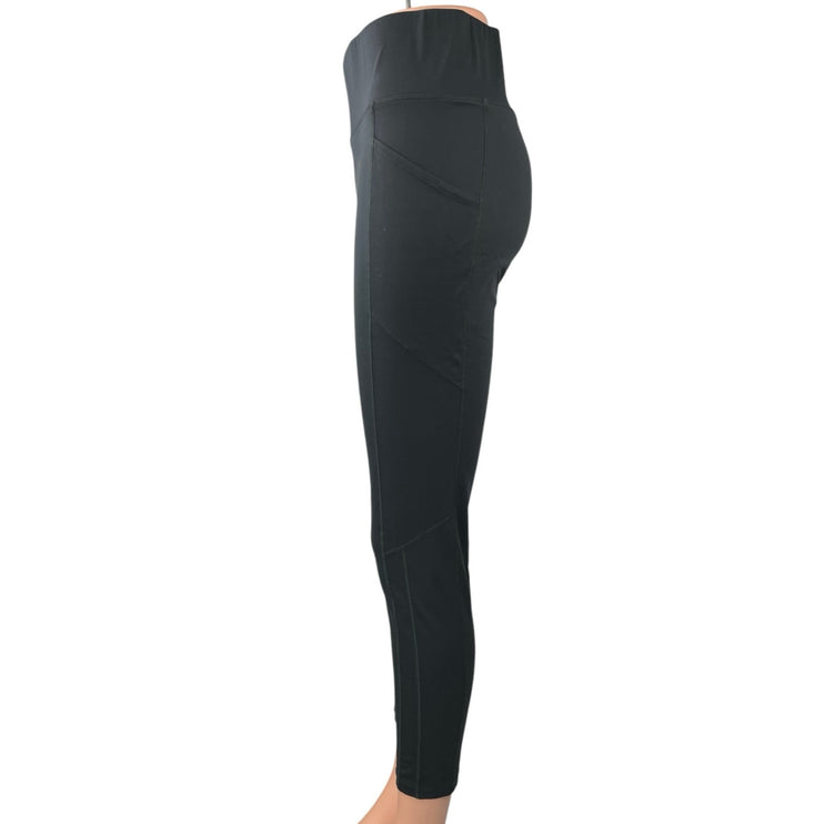 Bandier Womens Black High Rise Pull On Yoga Workout Athletic Leggings Pants Sz L