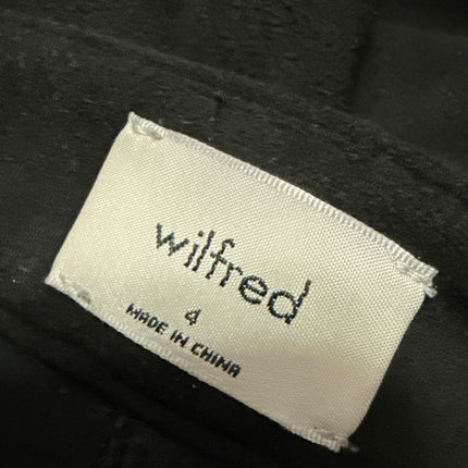 Aritzia Wilfred Women's Black High Waisted Straight Leg Casual Pants Size 4