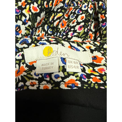 Boden Cecelia Multicolor Floral Print Side Zip Flowy Midi Maxi A-Line Skirt Sz 4