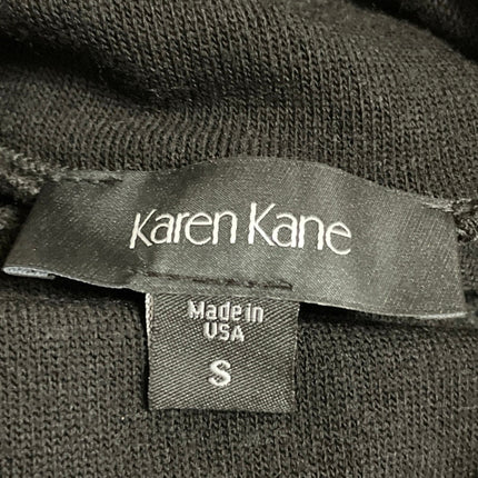 Karen Kane Women's Black Long Sleeve Mock Neck Knit A Line Mini Dress Size S