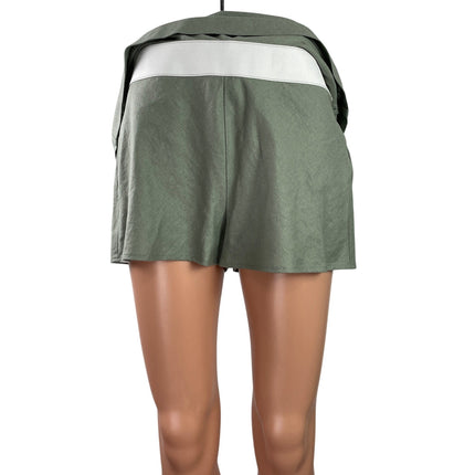 Calvin Klein Women's Green High Waist Mini Tennis Golf Skort Skirt Shorts Size 4