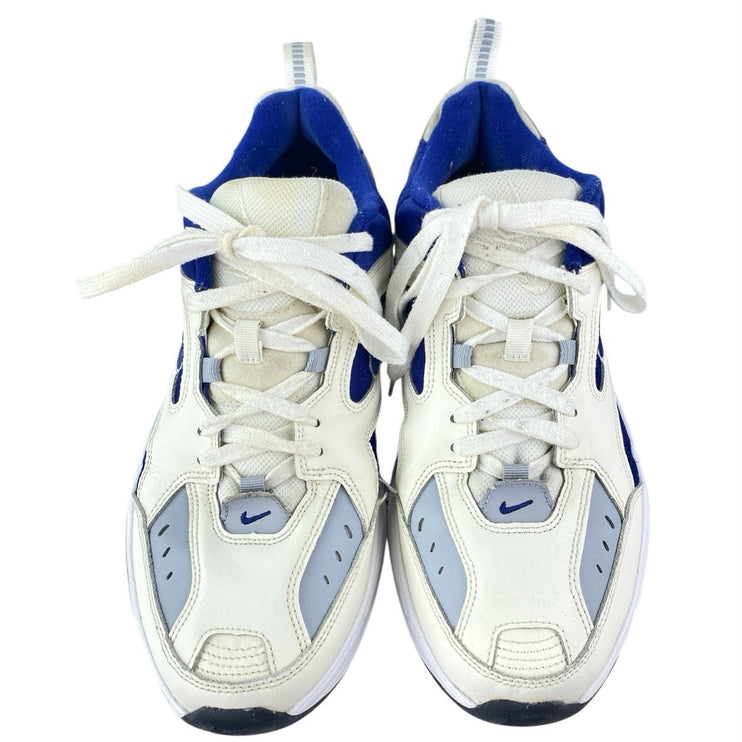 Nike M2K Tekno Men's White Blue Lace Up Low Top Athletic Sneakers Shoes Size 11