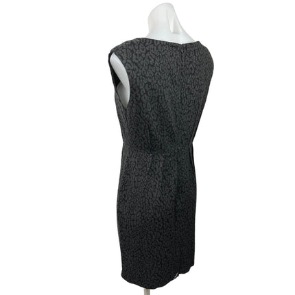 Ann Taylor Loft Women's Black Leopard Print Sleeveless Zipper Sheath D Brie Ann Taylor Loft Women's Black Leopard Print Sleeveless Zipper Sheath D Brie