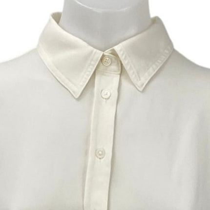 Banana Republic Dillon Classic Fit White Long Sleeve Button Down Shirt Top Sz S