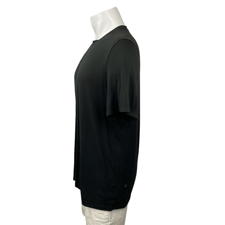 Lululemon Men's Black Short Sleeve Yoga Athletic Activewear Tee T-Shirt Top 14