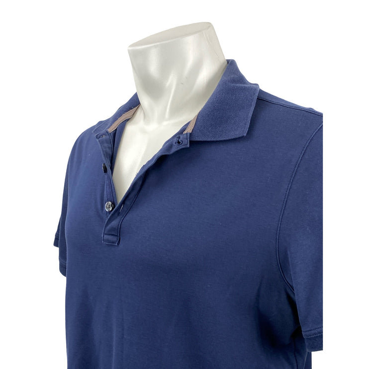 Banana Republic Men's Navy Blue Golf Casual Performance Polo Shirt Top Size L
