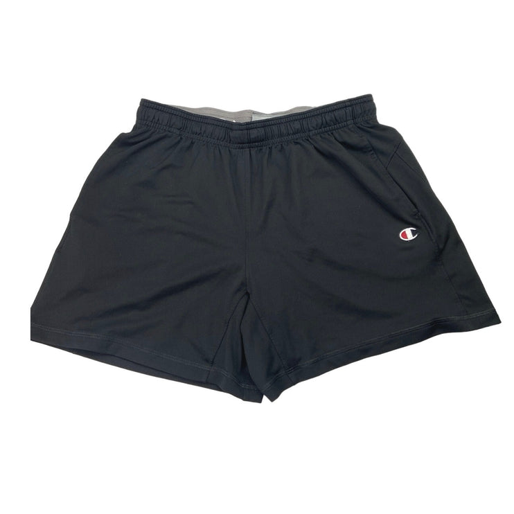 Champion Double Dry Black Mid Rise Activewear Athletic Moisture Wicking Shorts S