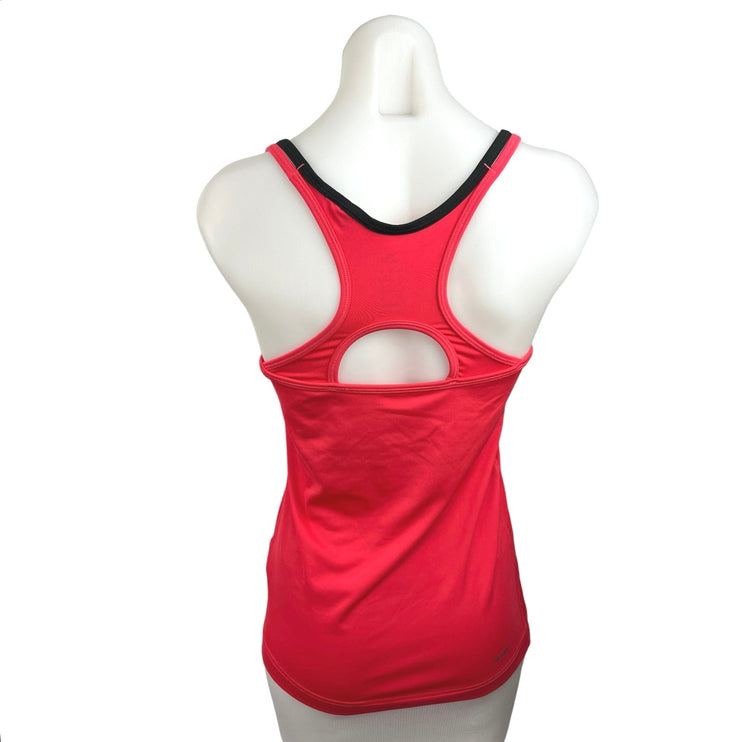 Adidas Climalite Red Racerback Scoop Neck Sleeveless Activewear Tank Top Size S