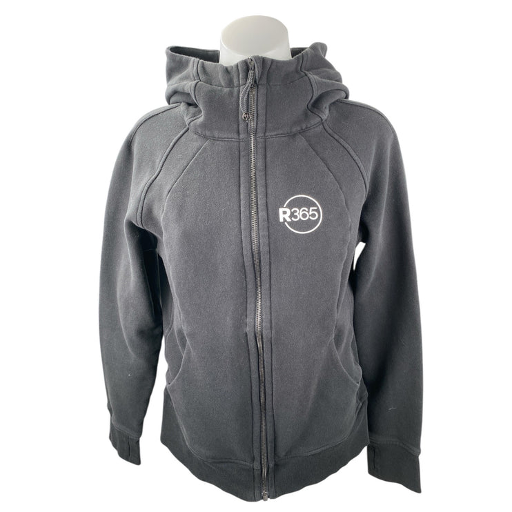 Lululemon R365 Women's Black Hoodie Hooded Full Zip Athletic Sweatshirt Top 10