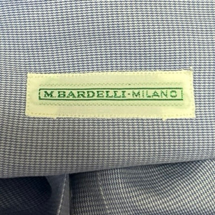 M Bardelli Milano Men's Blue Long Sleeve Button Down Dress Shirt Top Size 42