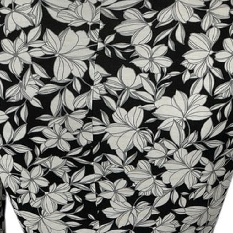 Alice + Olivia Delaina Floral Turtle Neck Long Sleeve Fitted Shirt Blouse Top XS