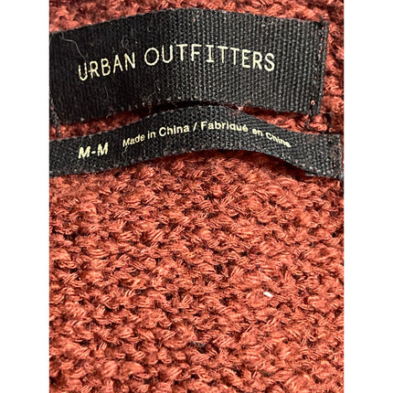 Urban Outfitters Laney Brown Twist Front Long Sleeve Knit Sweater Crop Top Sz M