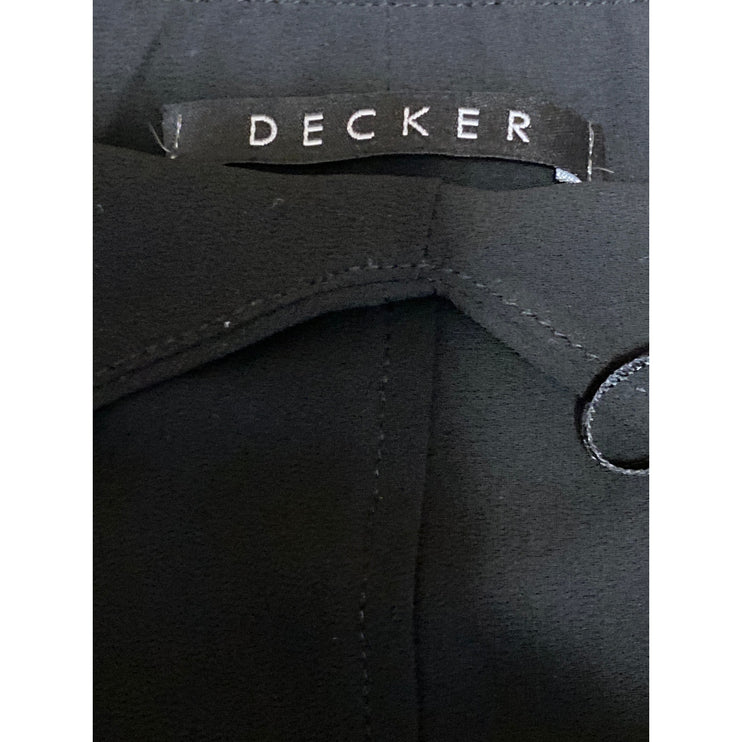Decker Women's Black Sleeveless V Neck Thin Strap Cami Camisole Tank Top Size L