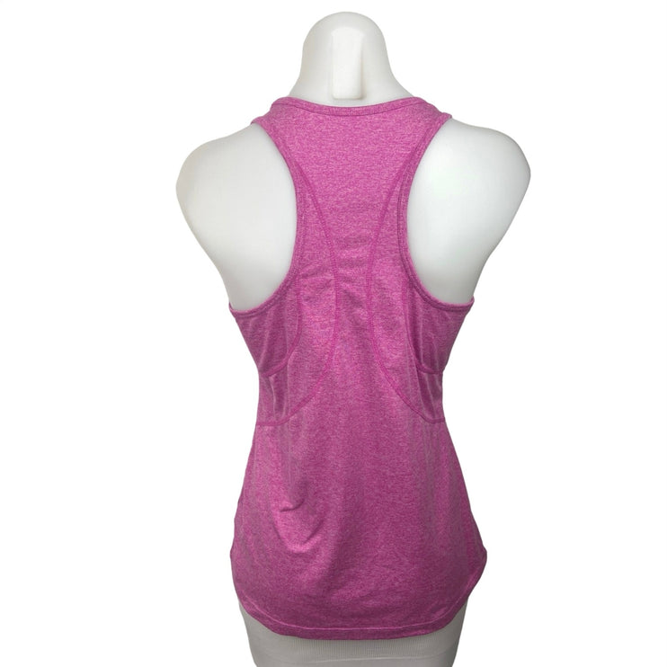 Reebok Pink Scoop Neck Racerback Running Athletic Workout Tank Top Size S