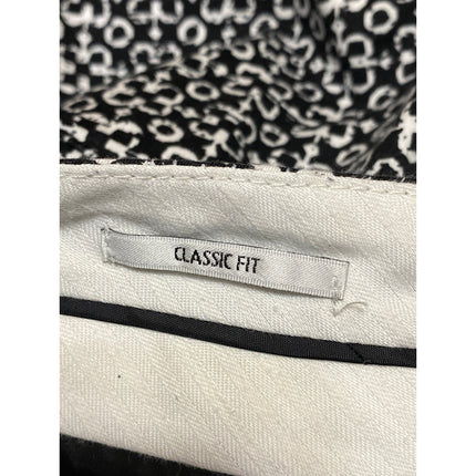 Van Heusen Stretch Women's Geometric High Rise Straight Trousers Dress Pants 4