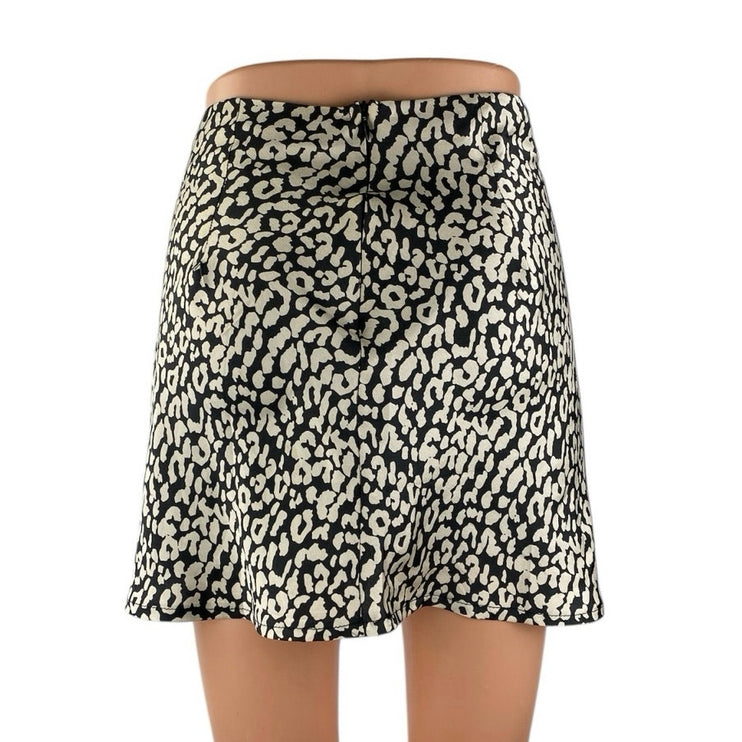 Princess Polly Multicolor Leopard Animal Print Mini Straight A-line Skirt Size 2