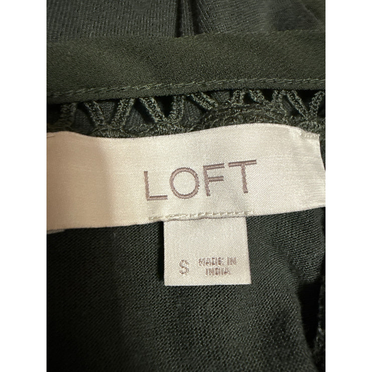 Ann Taylor LOFT Women's Black Sleeveless Round Neck Career Tank Blouse Top Sz S