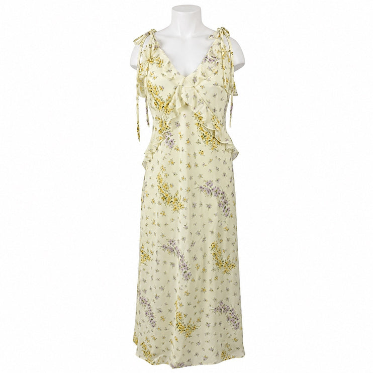 NEW Steve Madden Adalina Floral Ruffle Sleeveless Summer Maxi Tank Slip Dress XL