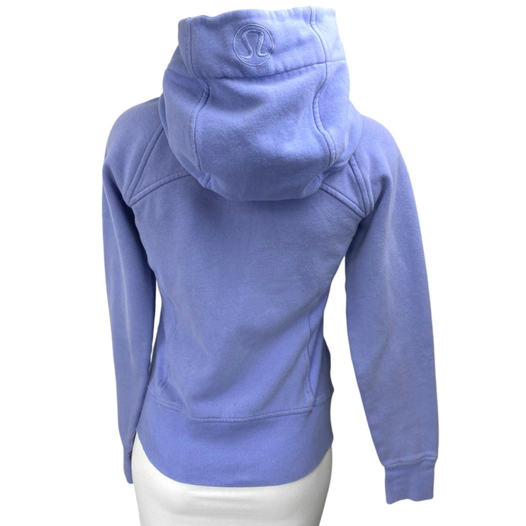 Lululemon Scuba Women's Blue Long Sleeve Zip Hooded Hoodie Sweatshirt Jacket 4