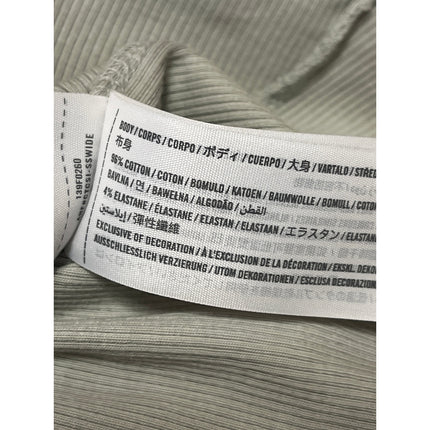 Abercrombie & Fitch Gray Ribbed Knit Sleeveless Cami Tank Bodysuit Top Size S