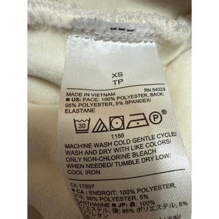 Banana Republic Cream Long Sleeve Full Zip Teddy Sherpa Bomber Jacket Size XS