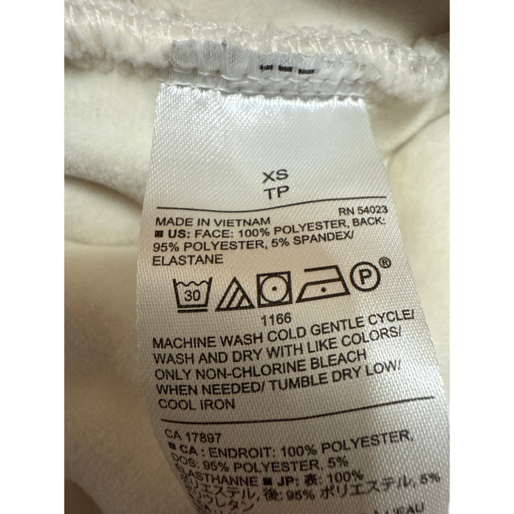 Banana Republic Cream Long Sleeve Full Zip Teddy Sherpa Bomber Jacket Size XS