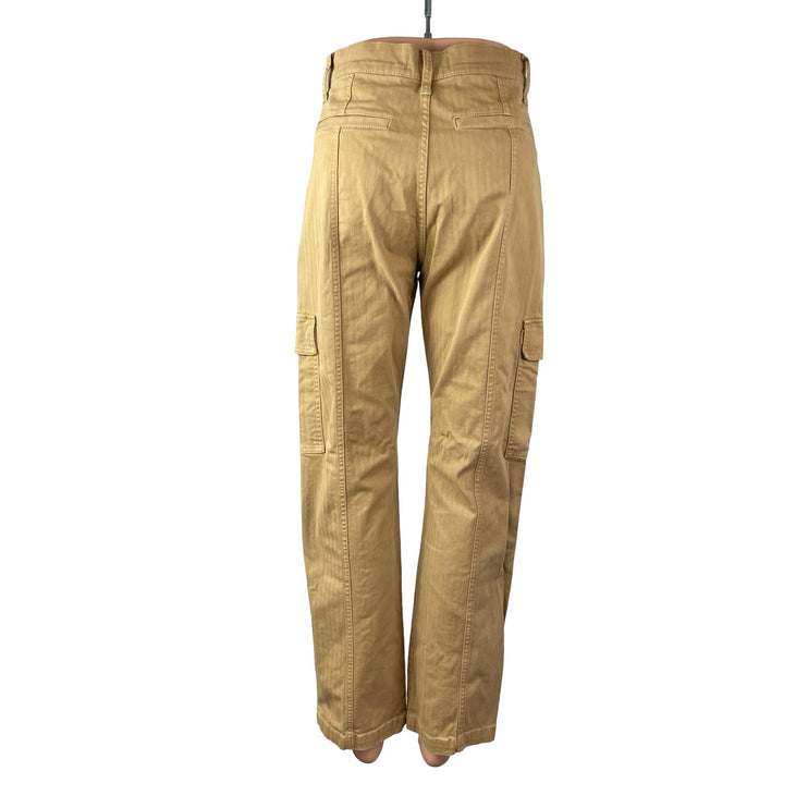 Madewell 90s Straight Cargo Womens Tan Khaki Utility High Rise Trousers Pants 26