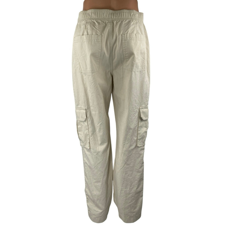 NEW Abercrombie & Fitch Women's Beige High Waisted Trousers Cargo Pants Size 27