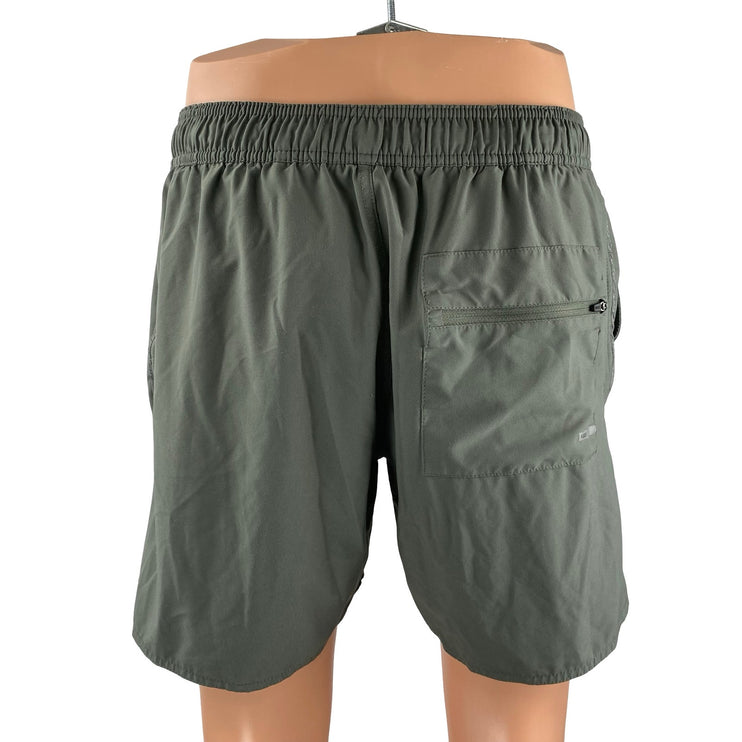 Vuori Men's Green Drawstring Workout Running Athletic Mini Shorts Size 30