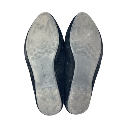 Birdies The Starling Black Velvet Pointed Toe Slip On Flats Loafers Shoes Sz 10