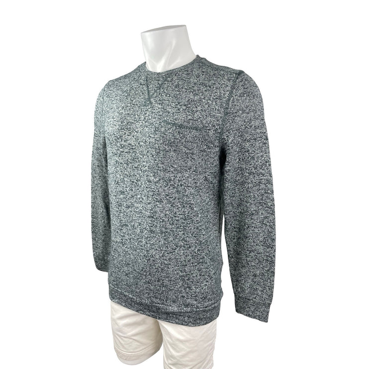 Topman Men's Gray Heather Long Sleeve Crew Neck Knit Pocket Sweater Top Size M