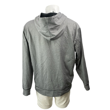 NFL Team Apparel Baltimore Ravens Heather Gray Fleece Hoodie Hooded Sweatshirt L