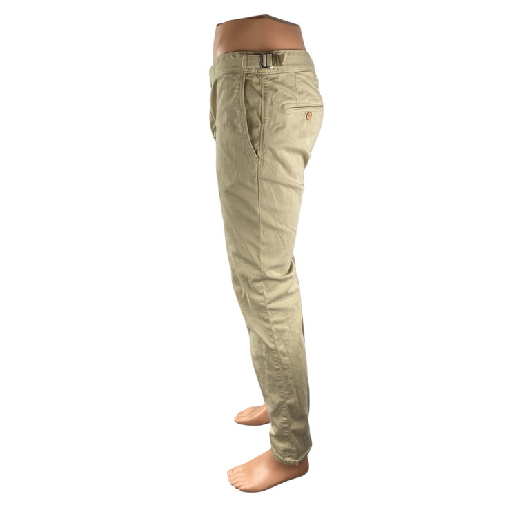 Orlebar Brown Men's Beige Khaki Tan Slim Straight Chino Trousers Pants Size 30