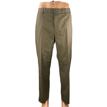 Bonobos Thursday Mens Olive Green Khaki Slim Fit Straight Trousers Pants Size 35\923.0