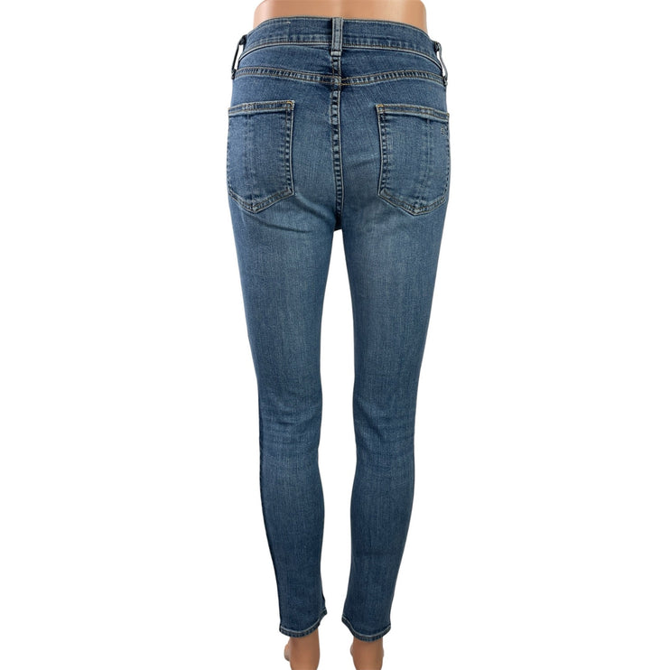 Rag & Bone Women's Blue Indigo High Waisted Slim Skinny Denim Jeans Size 26