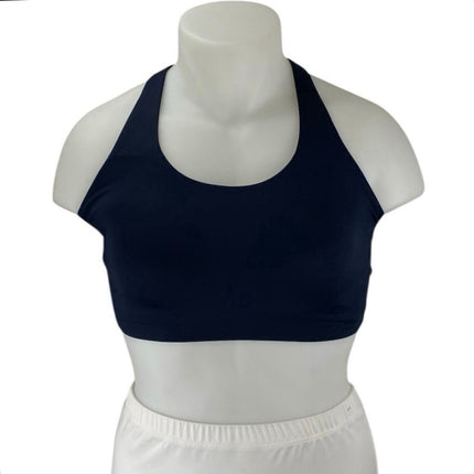 Lululemon Navy Blue Sleeveless Crossback Straps Sports Bra Crop Tank Top 36DDD