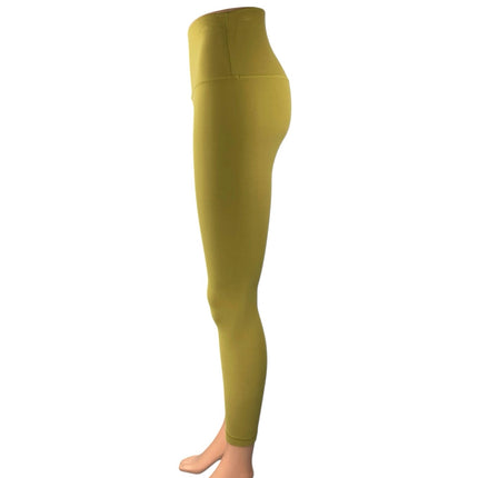 Lululemon Women's Green Mid Rise Yoga Workout Athletic Leggings Pants Size 4